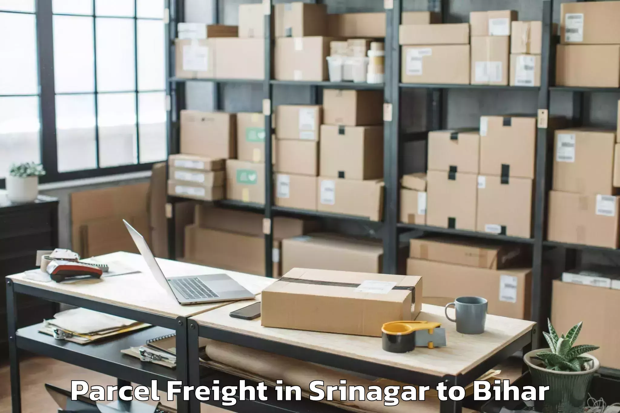 Top Srinagar to Lauriya Parcel Freight Available